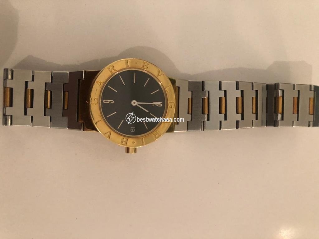 IMG_9081 Bulgari Mens watch Unisex Quartz Yellow gold F21680 Replica 5