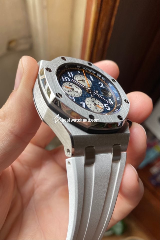 IMG_9081 Audemars Piguet Royal Oak Offshore Chronograph Mens watch Unisex Automatic Steel 26470ST.OO.A027CA.01 Replica 5