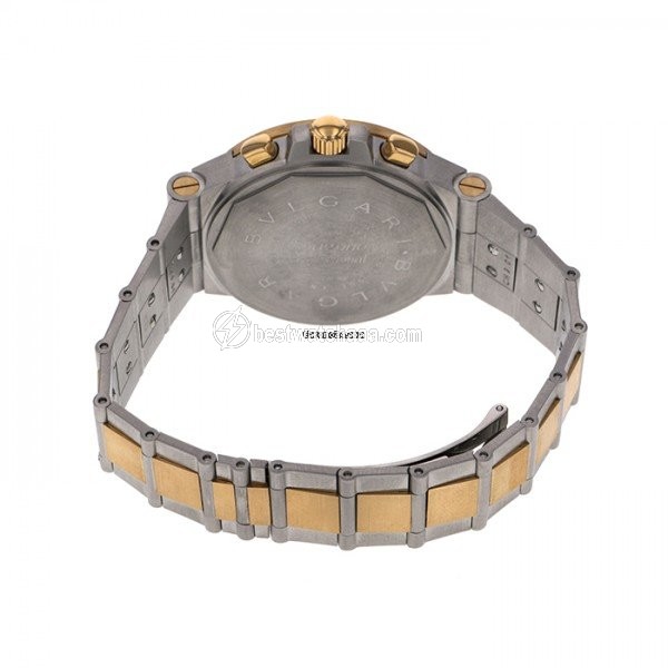 IMG_9081 Bulgari Diagono Automatic Gold Steel CH40SGDTA Replica 5
