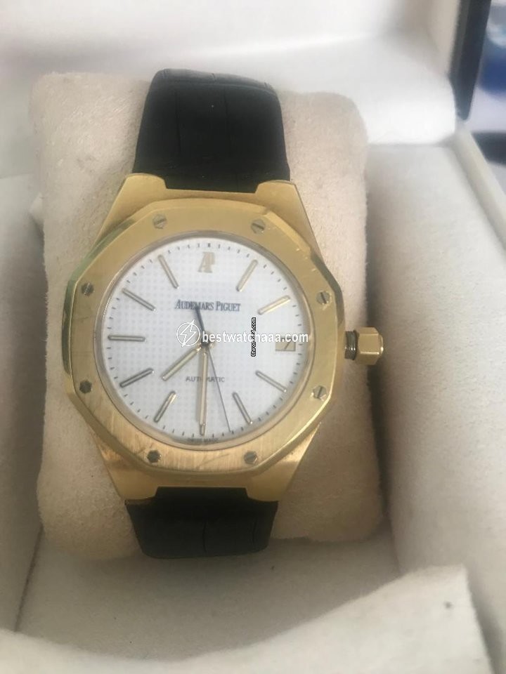 IMG_9081 Audemars Piguet Royal Oak Mens watch Unisex Automatic Yellow gold 0-27637 Replica 5