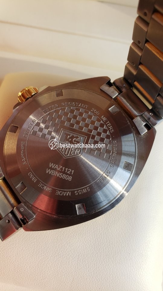 IMG_9081 TAG Heuer Formula 1 Quartz Mens watch Unisex Quartz Gold Steel WAZ1121.BB0879 Replica 5