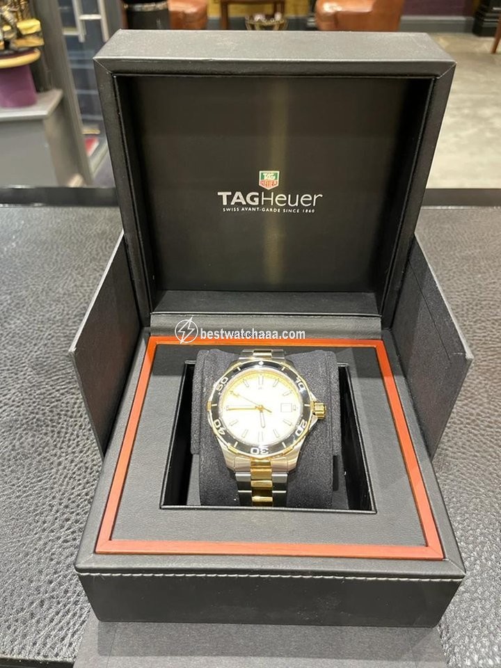 IMG_9081 TAG Heuer Aquaracer 500M Mens watch Unisex Automatic Gold Steel WAK2121.BB0835 Replica 5