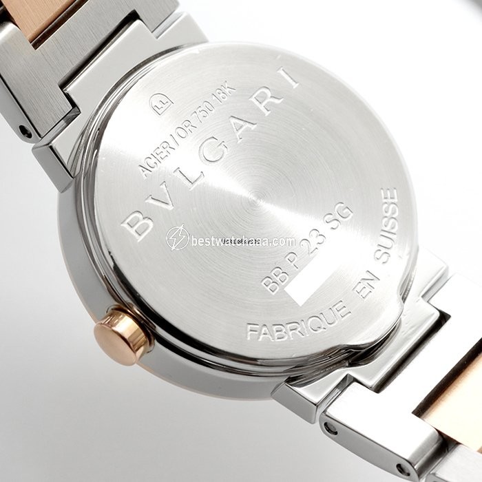 IMG_9081 Bulgari Bulgari Quartz Gold Steel BBP23SG Replica 5