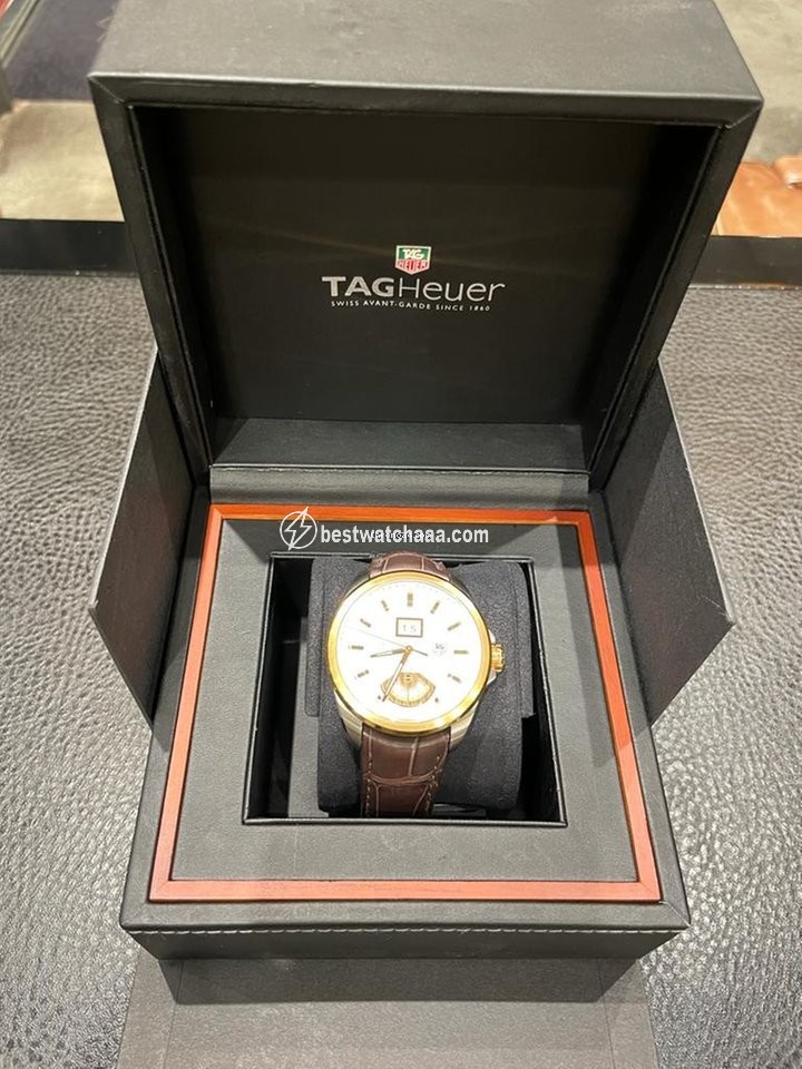 IMG_9081 TAG Heuer Grand Carrera Mens watch Unisex Automatic Gold Steel WAV5152.FC6231 Replica 5