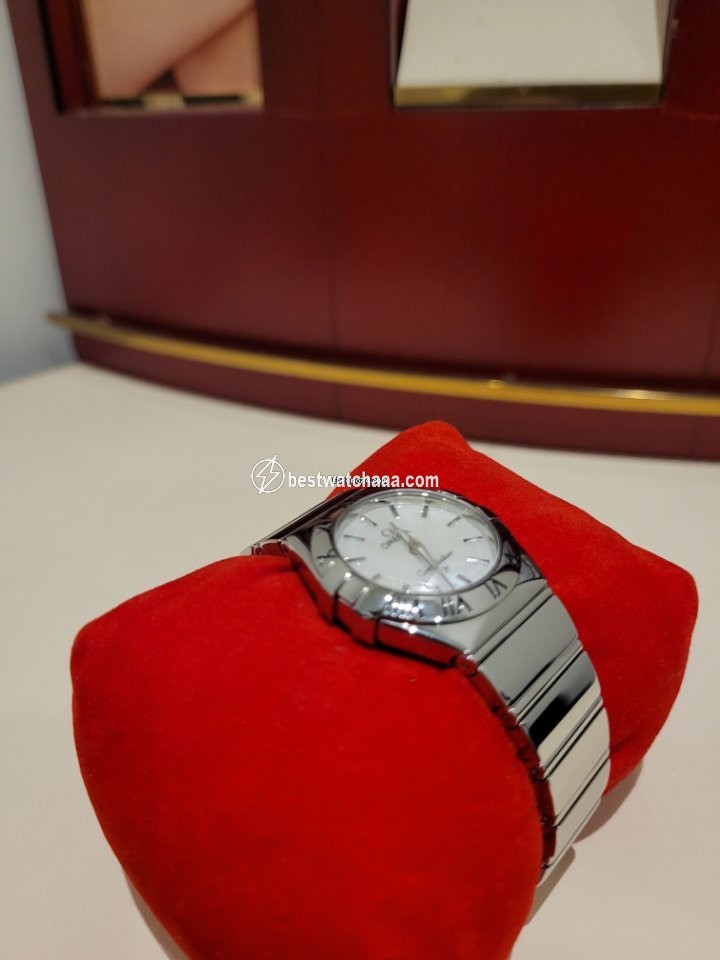 IMG_9081 Omega Constellation Quartz Womens watch Quartz Steel 123.10.27.60.05.002 Replica 5