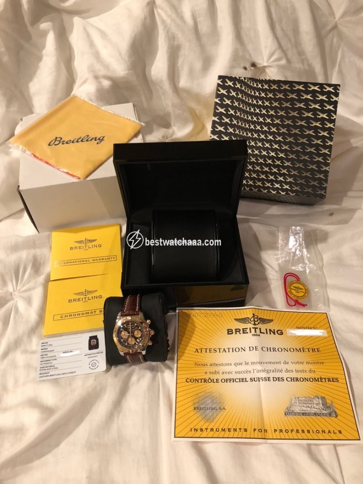 IMG_9081 Breitling Chronomat 44 Mens watch Unisex Automatic Steel CB011012Q576 Replica 5