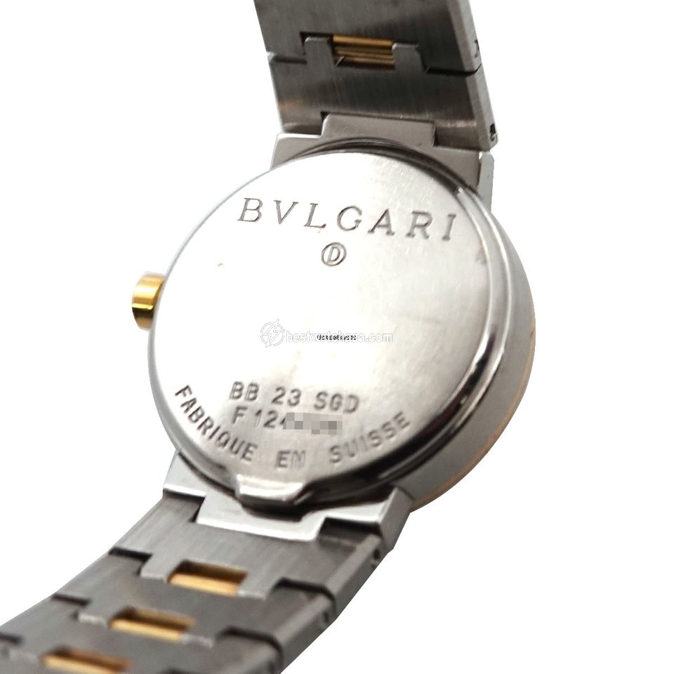 IMG_9081 Bulgari Bulgari Womens watch Quartz Gold Steel BB 23 SGD Replica 5