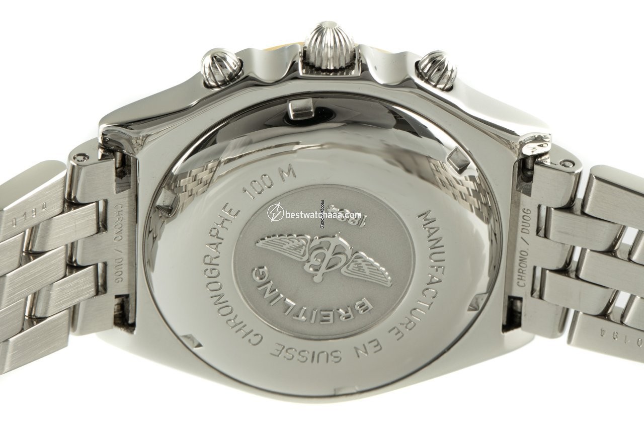 IMG_9081 Breitling Chronomat Mens watch Unisex Automatic Gold Steel D13048 Replica 5