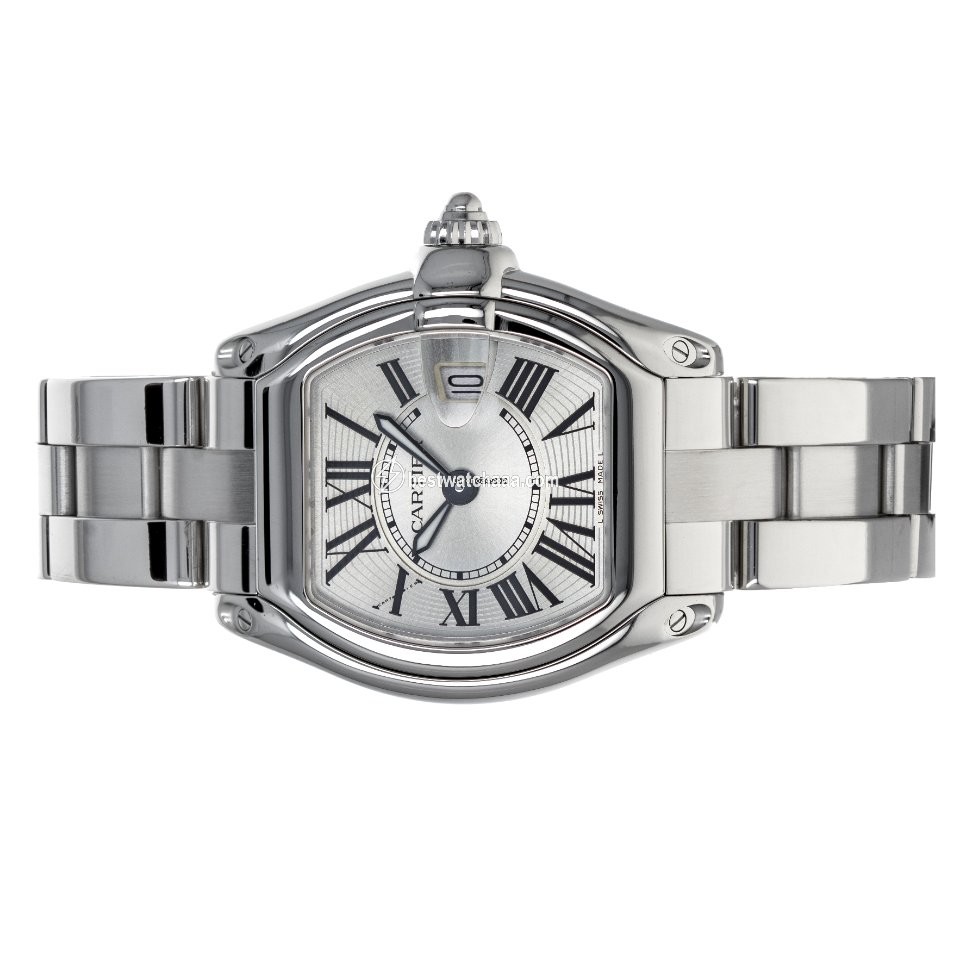 IMG_9081 Cartier Roadster Womens watch Quartz Steel W62016V3 2675 Replica 5