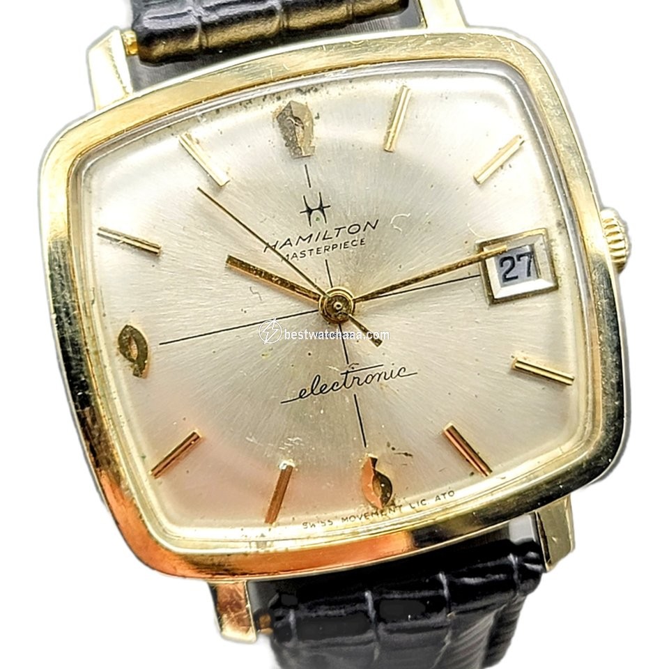 IMG_9081 Hamilton Mens watch Unisex Quartz Gold Steel Lic ATO 9154 ESA Replica 5