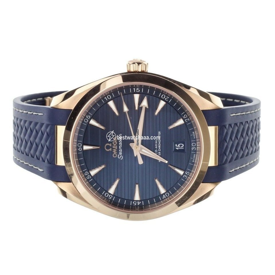 IMG_9081 Omega Seamaster Aqua Terra Mens watch Unisex Automatic Rose gold 220.52.41.21.03.001 Replica 5