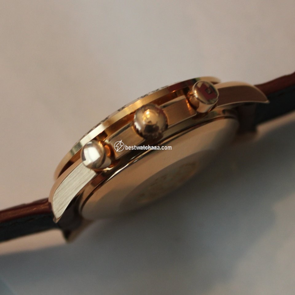 IMG_9081 Omega Speedmaster Day Date Mens watch Unisex Automatic Rose gold 36235001 Replica 5