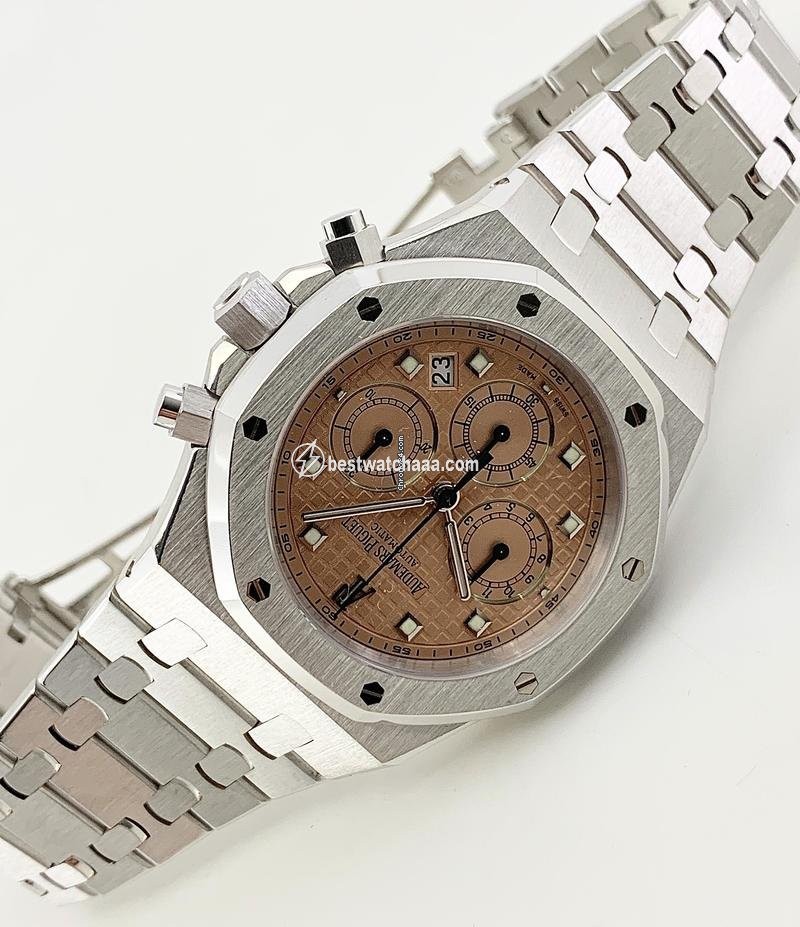 IMG_9081 Audemars Piguet Royal Oak Chronograph Automatic White gold 25960BC Replica 5
