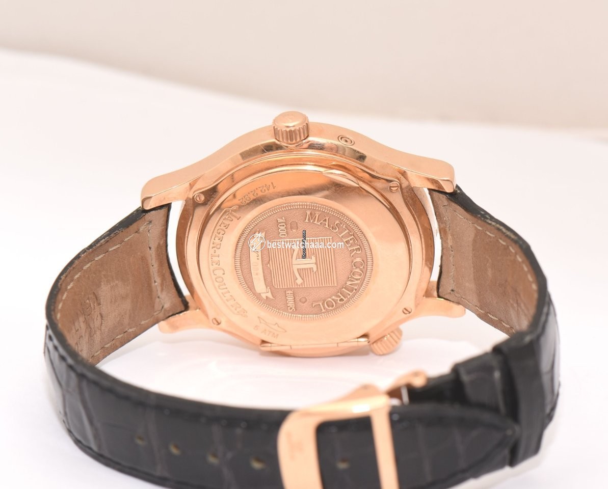IMG_9081 Jaeger-LeCoultre Master Geographic Mens watch Unisex Automatic Red gold 142.2.92 Replica 5