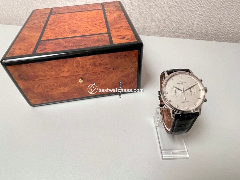 IMG_9081 Blancpain Villeret Mens watch Unisex Automatic White gold 4082-1542-55 Replica 5
