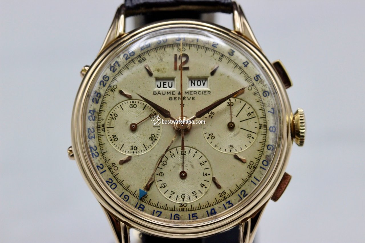 IMG_9081 Baume & Mercier Mens watch Unisex Manual winding Yellow gold 128958 Replica 5