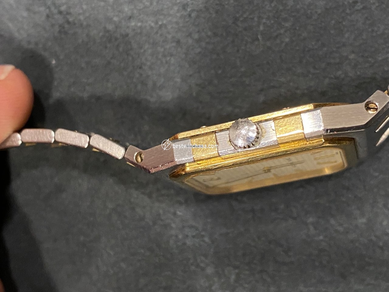 IMG_9081 Audemars Piguet Royal Oak Mens watch Unisex Quartz Gold Steel 6009 Replica 5