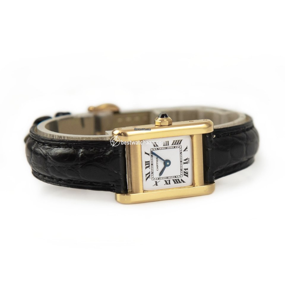 IMG_9081 Cartier Tank Womens watch Manual winding Yellow gold 78093 Replica 5