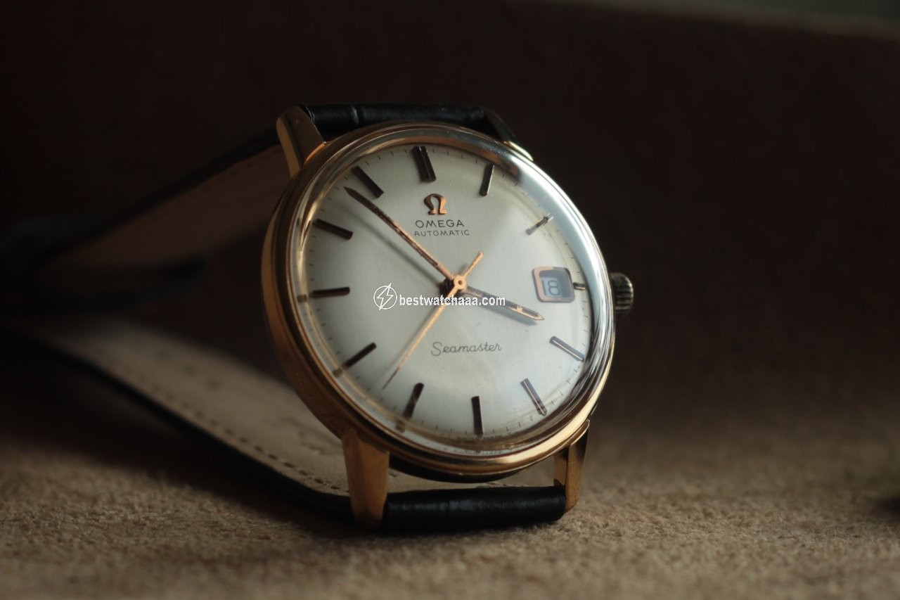 IMG_9081 Omega Seamaster Mens watch Unisex Automatic Yellow gold 166.037 Vintage Seamaster Replica 5