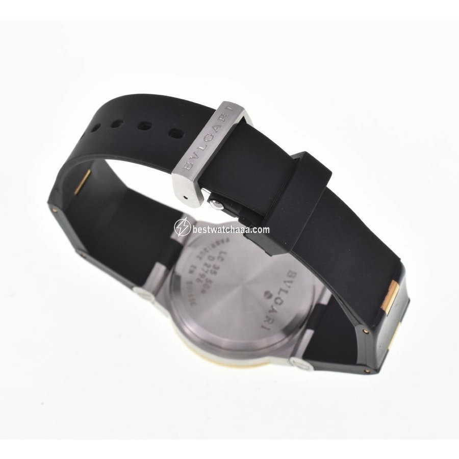 IMG_9081 Bulgari Diagono Mens watch Unisex Automatic Gold Steel LC35SG Replica 5