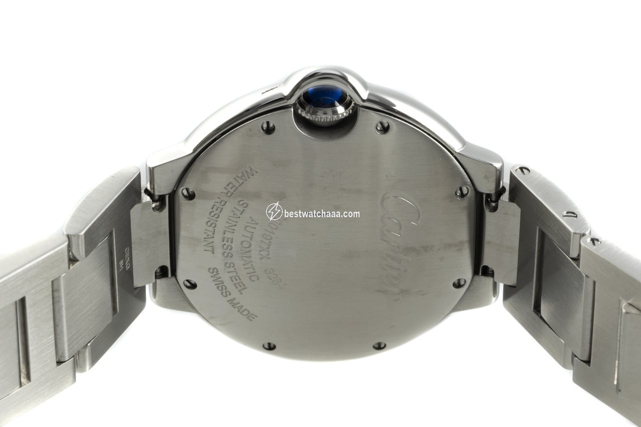 IMG_9081 Cartier Ballon Bleu 36mm Mens watch Unisex Automatic Steel W6920046 Replica 5