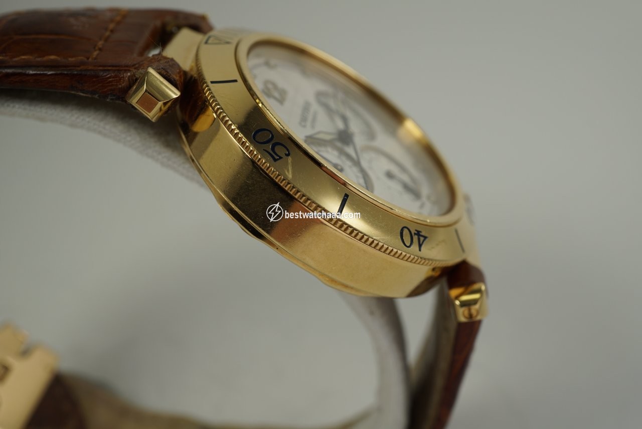 IMG_9081 Cartier Pasha Mens watch Unisex Automatic Yellow gold 2111 Replica 5