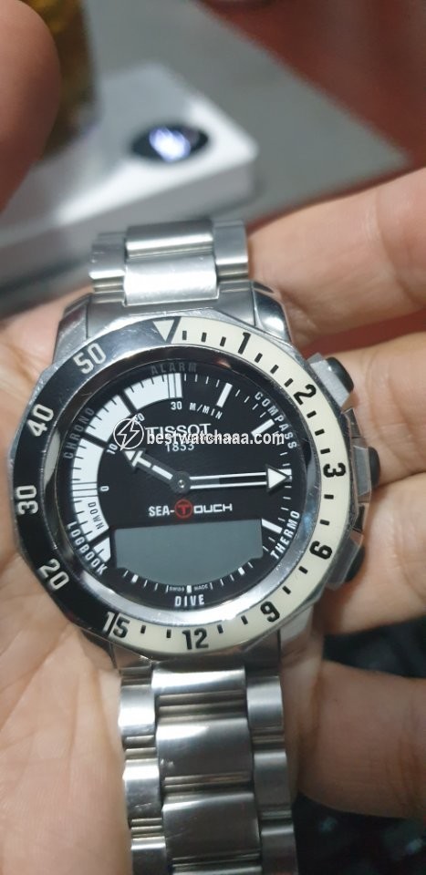 IMG_9081 Tissot Sea-Touch Mens watch Unisex Quartz Steel T026.420.11.051.00 Replica 5