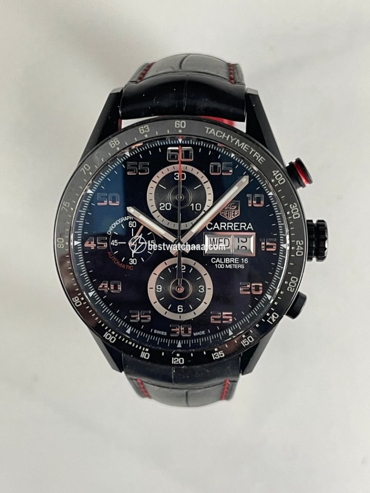 IMG_9081 TAG Heuer Carrera Calibre 16 Mens watch Unisex Automatic Titanium CV2A81.FC6237 Replica 5
