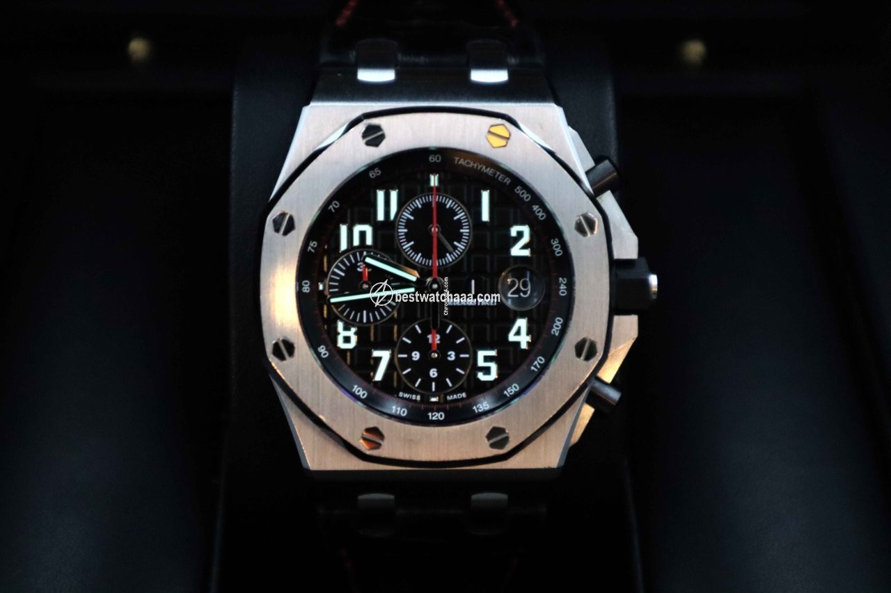 IMG_9081 Audemars Piguet Royal Oak Offshore Chronograph Mens watch Unisex Automatic Steel 26470ST.OO.A101CR.01 Replica 5