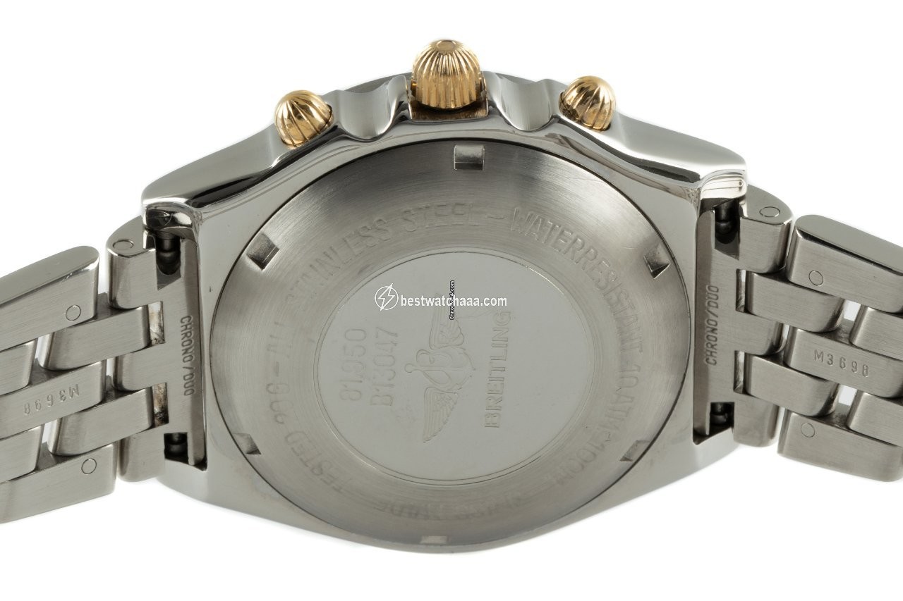 IMG_9081 Breitling Chronomat Mens watch Unisex Automatic Gold Steel 81.950 B13047 Replica 5
