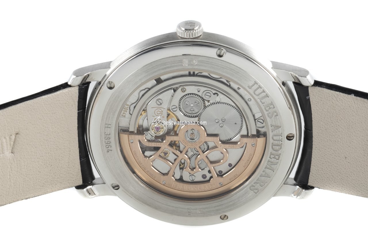IMG_9081 Audemars Piguet Jules Audemars Mens watch Unisex Automatic White gold 15180BC.00.A002CR.01 Replica 5