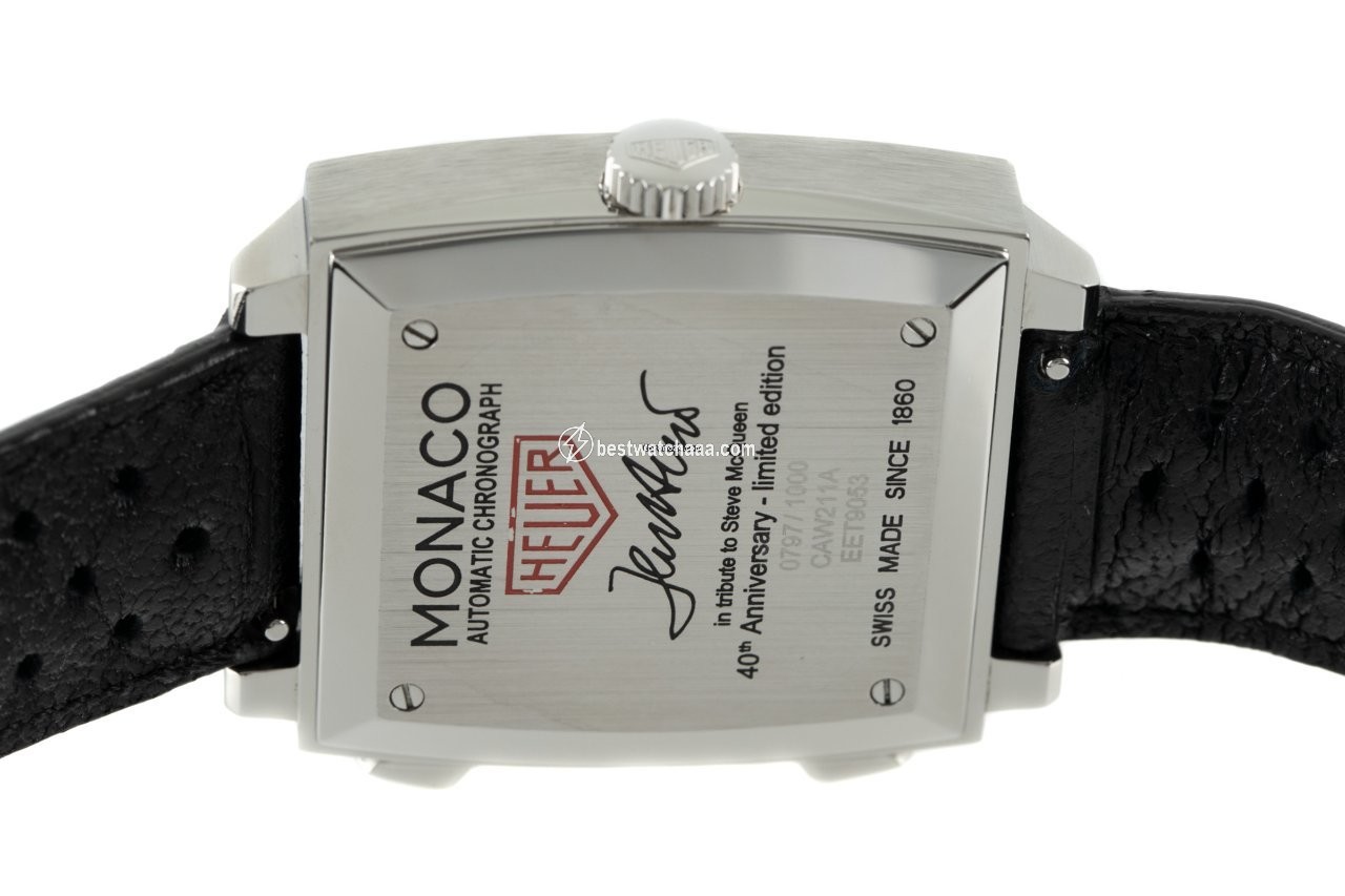 IMG_9081 TAG Heuer Monaco Calibre 11 Mens watch Unisex Automatic Steel CAW211A Replica 5
