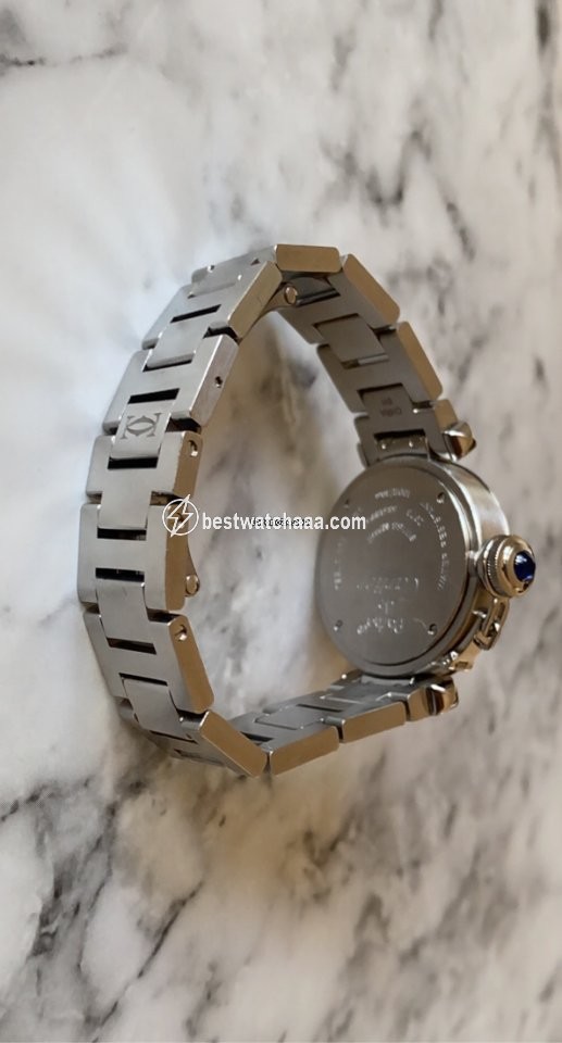 IMG_9081 Cartier Pasha Womens watch Quartz Steel W3140007 Replica 5