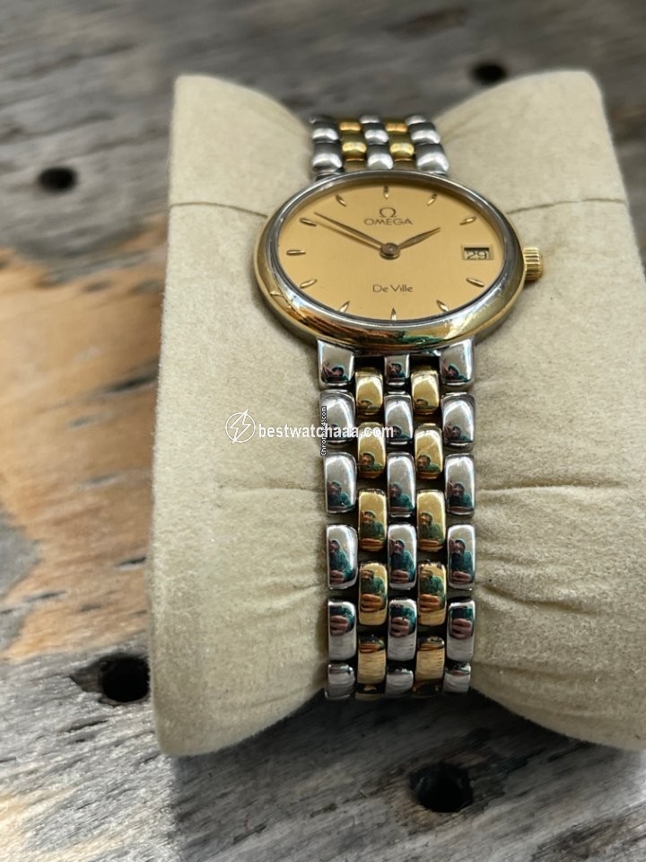 IMG_9081 Omega De Ville Womens watch Quartz Gold Steel 796.2379 Replica 5