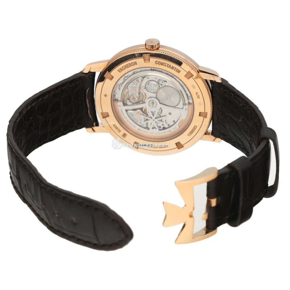 IMG_9081 Vacheron Constantin Patrimony Mens watch Unisex Automatic Rose gold 43075 000R-9737 Replica 5
