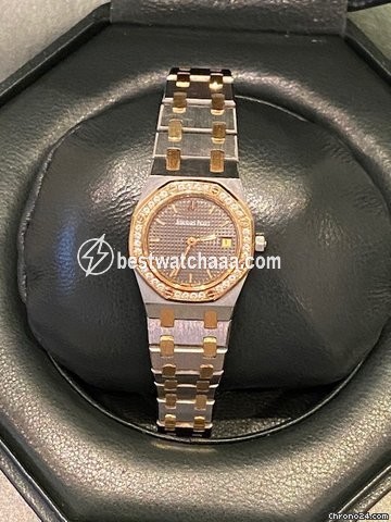 IMG_9081 Audemars Piguet Royal Oak Womens watch Quartz Gold Steel SA66319 Z 0722 Replica 5
