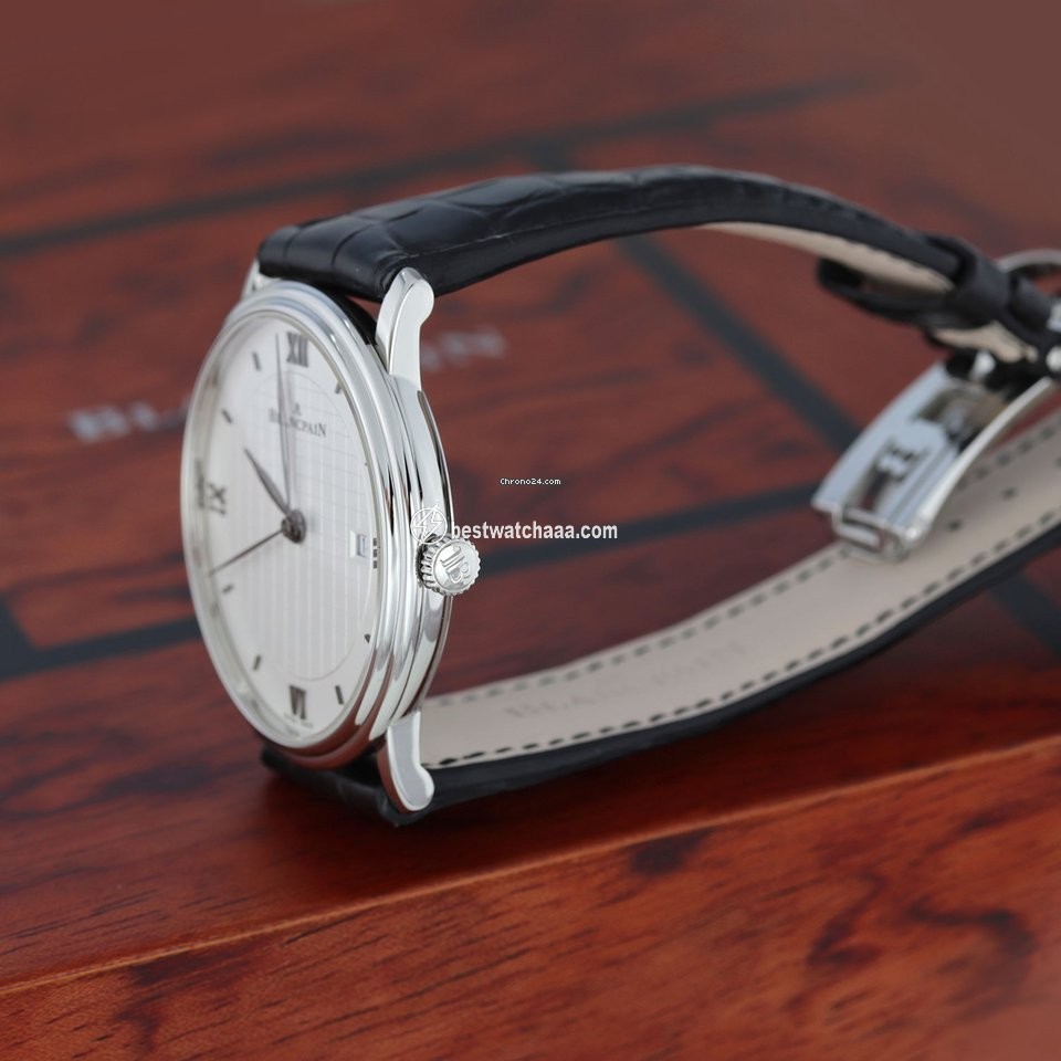 IMG_9081 Blancpain Villeret Ultra-Slim Mens watch Unisex Automatic Steel 6651-1143-55b Replica 5