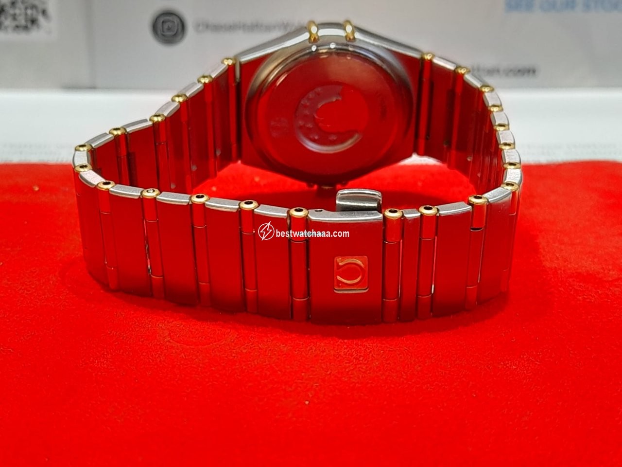 IMG_9081 Omega Constellation Womens watch Quartz Gold Steel 13723000 Replica 5