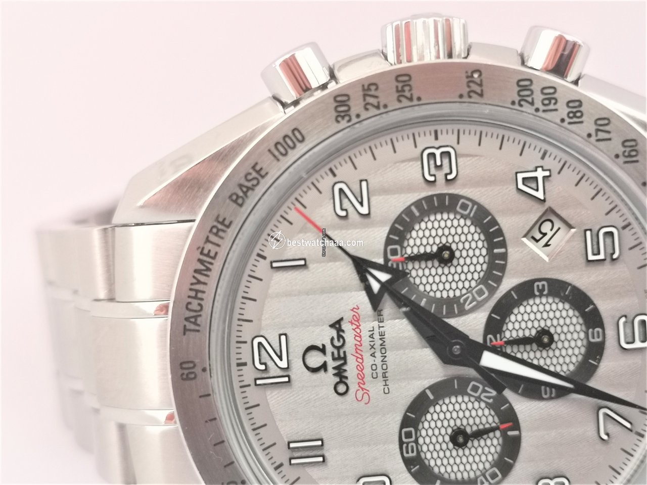 IMG_9081 Omega Speedmaster Broad Arrow Mens watch Unisex Automatic Steel 32110425002001 Replica 5