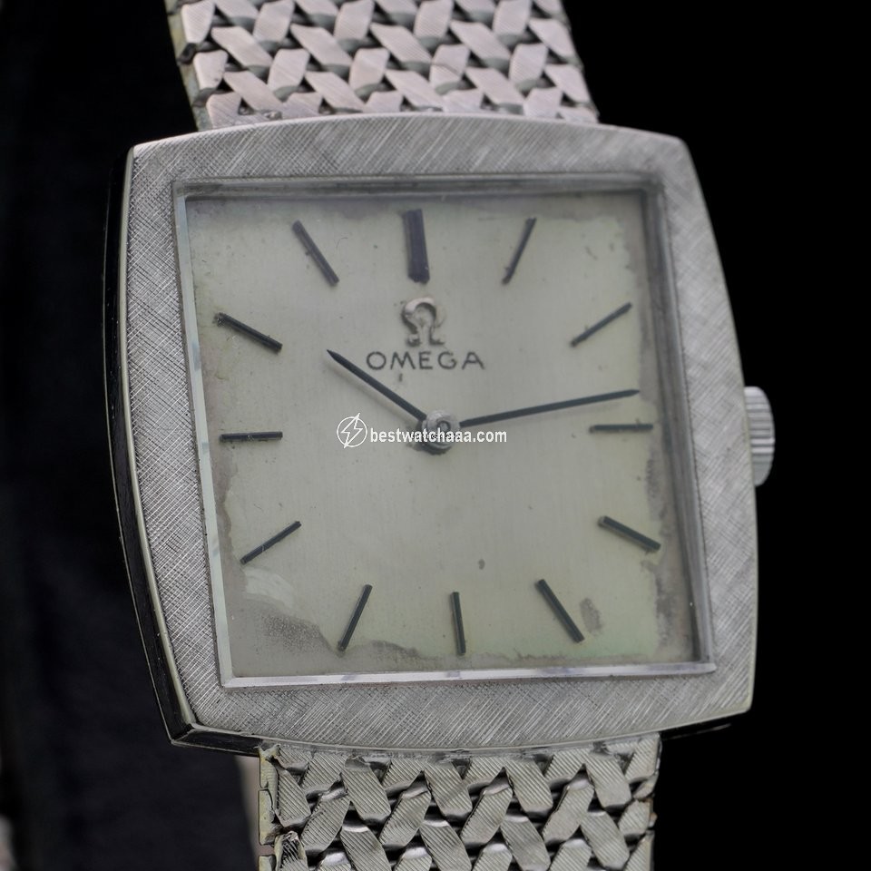 IMG_9081 Omega Womens watch Manual winding White gold Ref: 111061 Replica 5