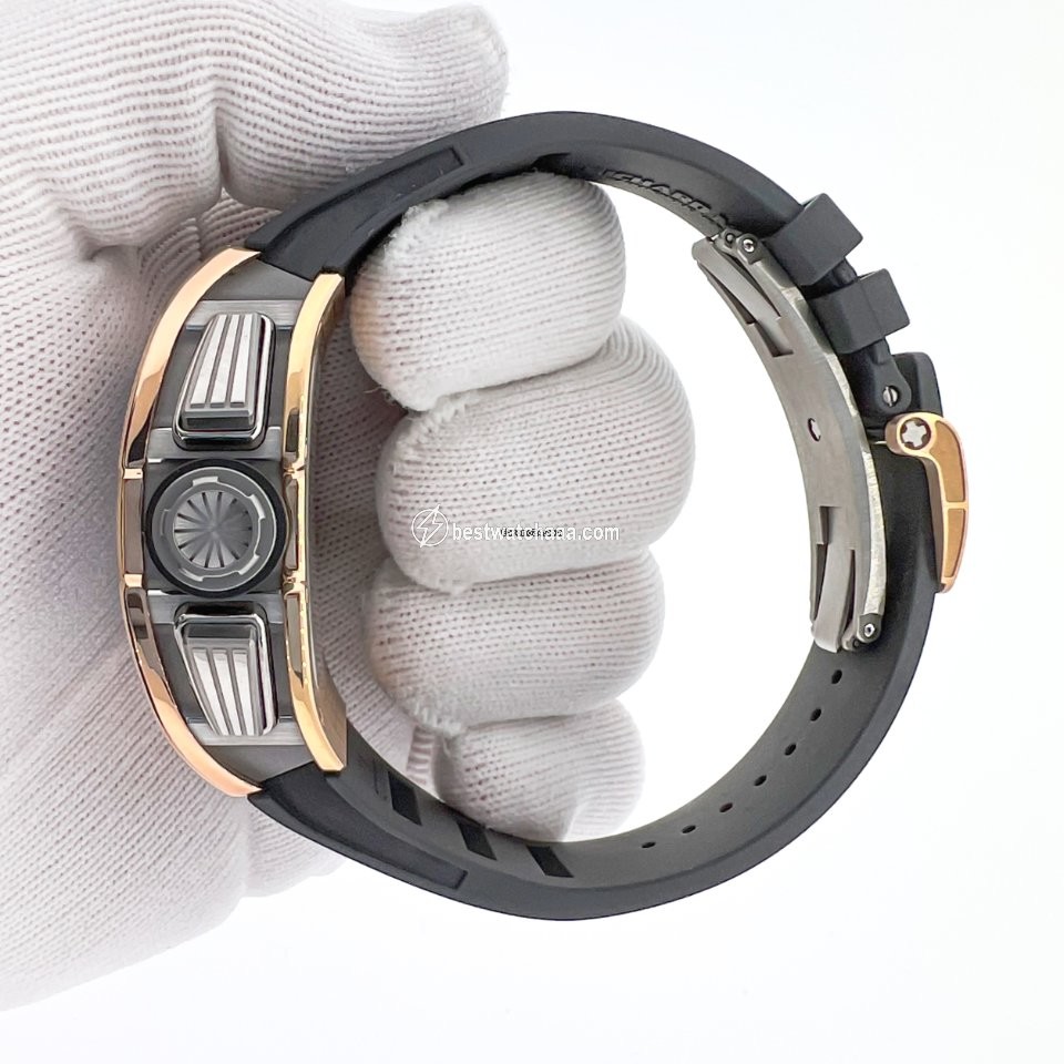 IMG_9081 Richard Mille RM 011 Mens watch Unisex Automatic Rose gold RM011-02 Replica 5
