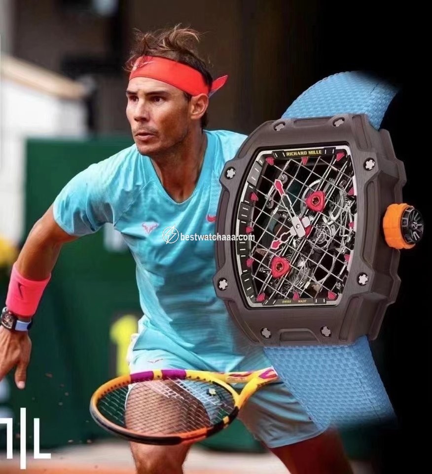 IMG_9081 Richard Mille RM 027 Mens watch Unisex Automatic Richard Mille Rafael Nadal RM 27-04 Tourbillon TitaCarb Limited to 50pcs Worldwide Replica 5