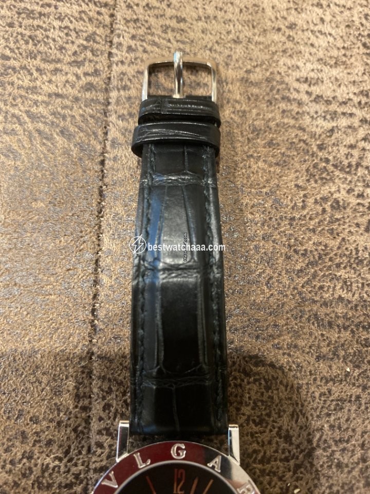 IMG_9081 Bulgari Mens watch Unisex Quartz White gold L057 Replica 5