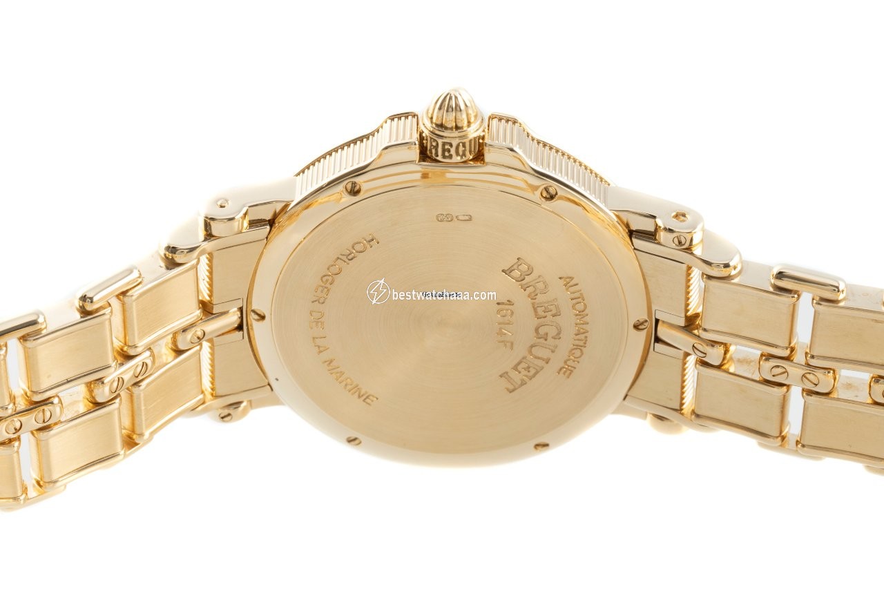 IMG_9081 Breguet Marine Mens watch Unisex Automatic Yellow gold 3400BA Replica 5