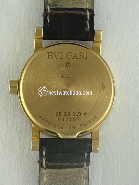 IMG_9081 Bulgari Bulgari Womens watch Quartz Yellow gold BB 23 Ref 334 Replica 5