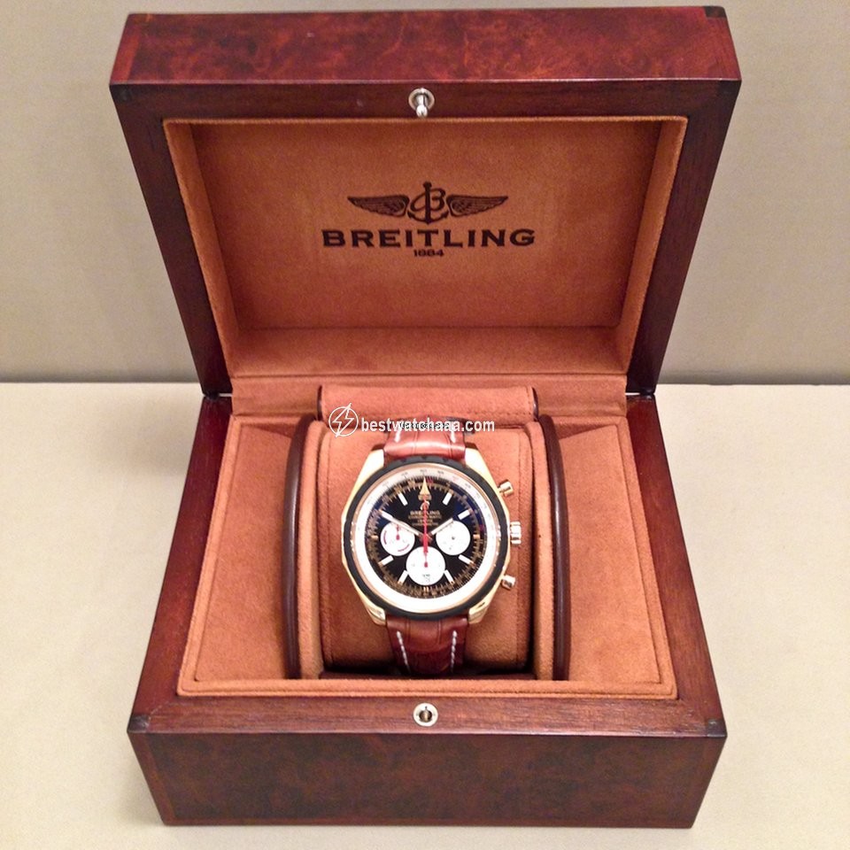 IMG_9081 Breitling Chrono-Matic 49 Mens watch Unisex Automatic Red gold R1436002 B923 Replica 5
