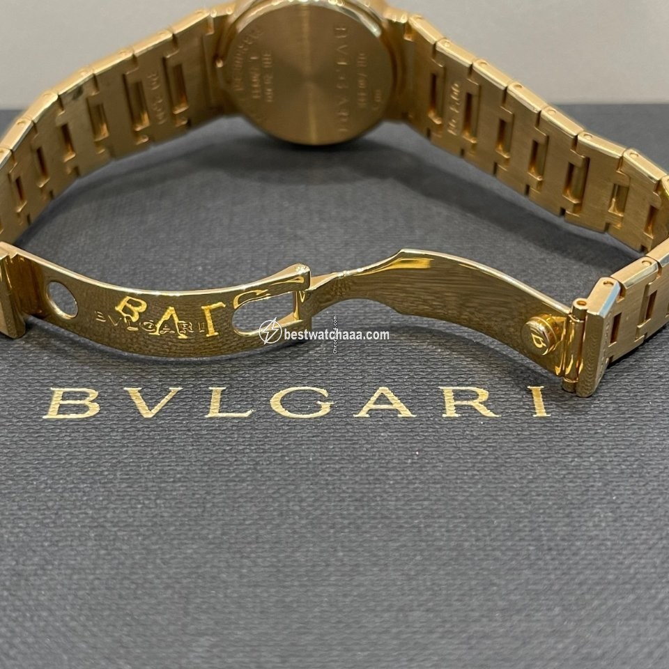 IMG_9081 Bulgari Bulgari Womens watch Quartz Yellow gold BB 26 GG Replica 5