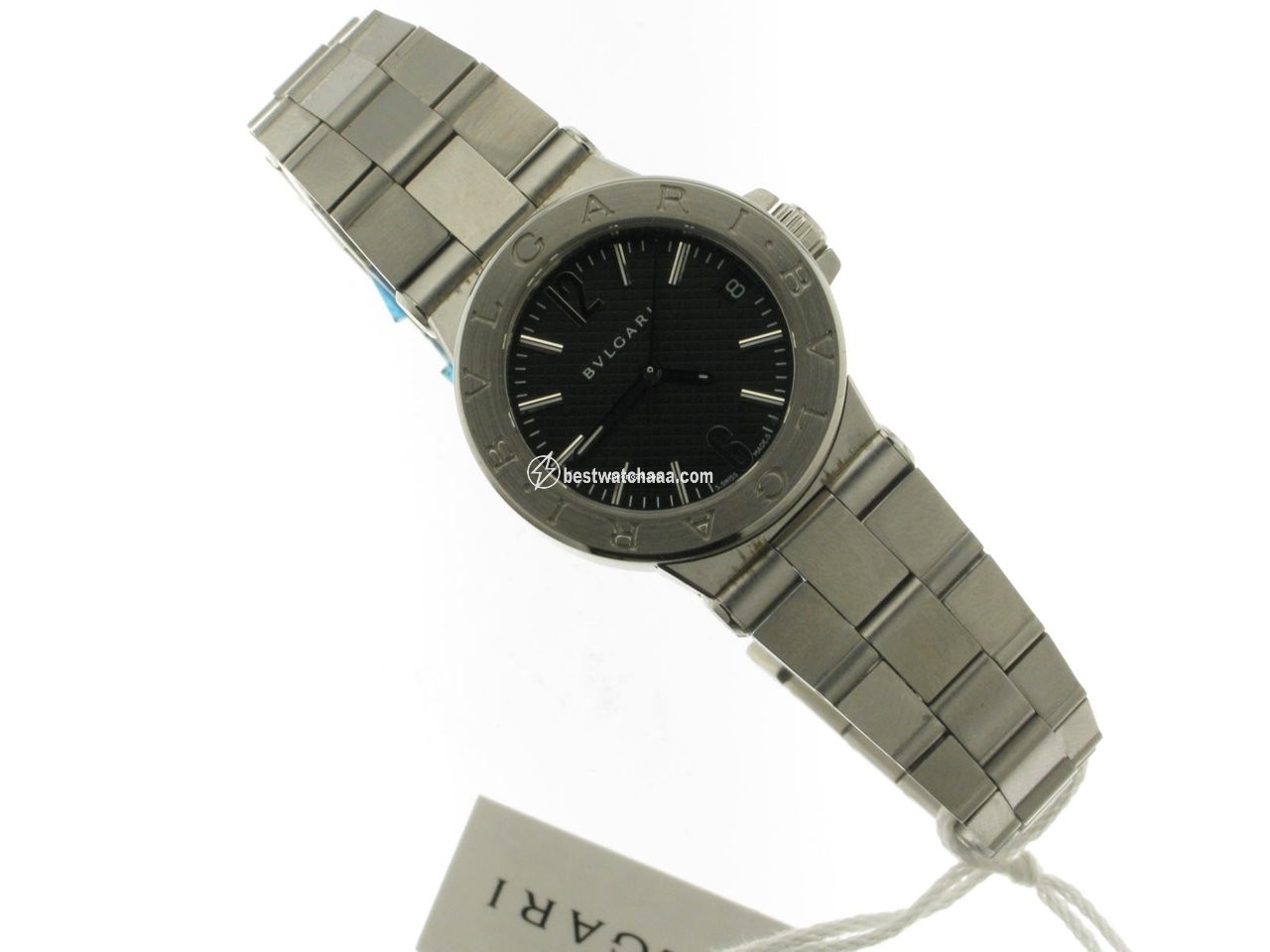 IMG_9081 Bulgari Diagono Mens watch Unisex Quartz Steel DG29BSSD Replica 5