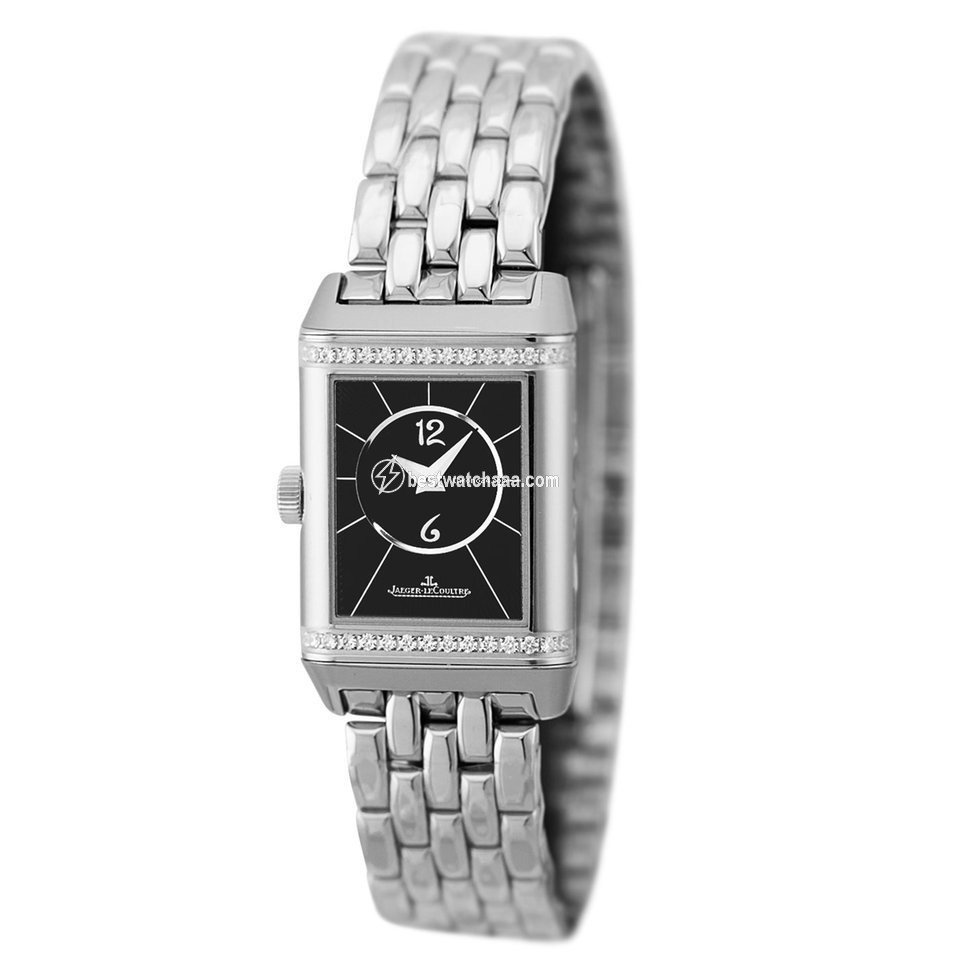 IMG_9081 Jaeger-LeCoultre Reverso Classic Small Duetto Womens watch Manual winding Steel Q2668130 or 2668130 Replica 5
