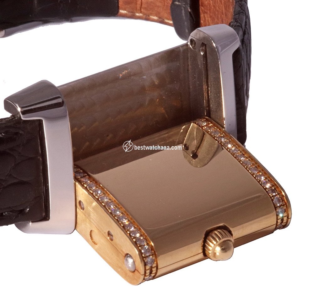 IMG_9081 Jaeger-LeCoultre Reverso Womens watch Quartz Gold Steel 365.5.08 Replica 5